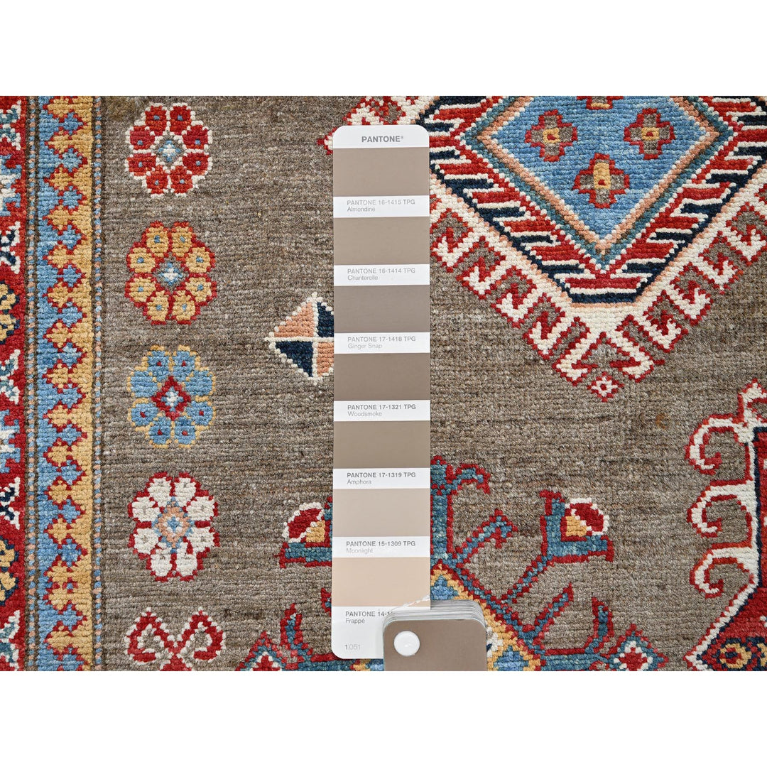 7'11" x 9'8" New Hand Knotted Brown Wool Rectangle Oriental Rug - MOA102308