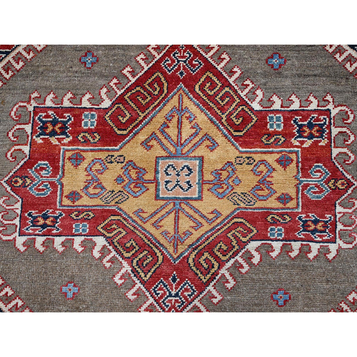 7'11" x 9'8" New Hand Knotted Brown Wool Rectangle Oriental Rug - MOA102308