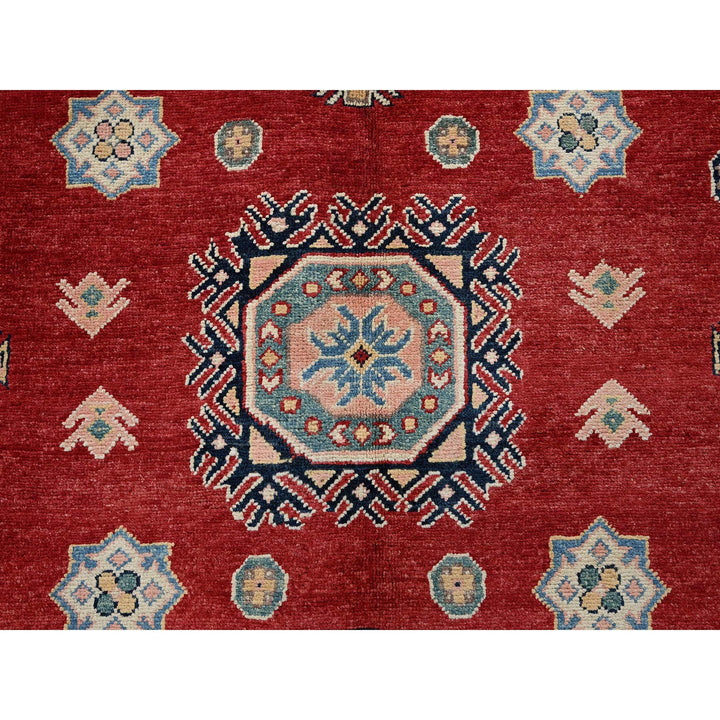 7'10" x 9'9" New Hand Knotted Red Wool Rectangle Oriental Rug - MOA102310