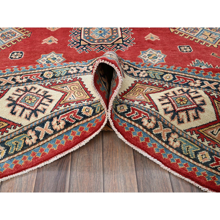 7'11" x 9'11" New Hand Knotted Red Wool Rectangle Oriental Rug - MOA102311