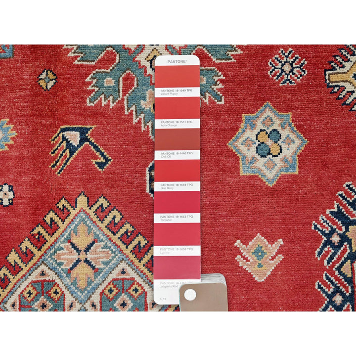 7'11" x 9'11" New Hand Knotted Red Wool Rectangle Oriental Rug - MOA102311
