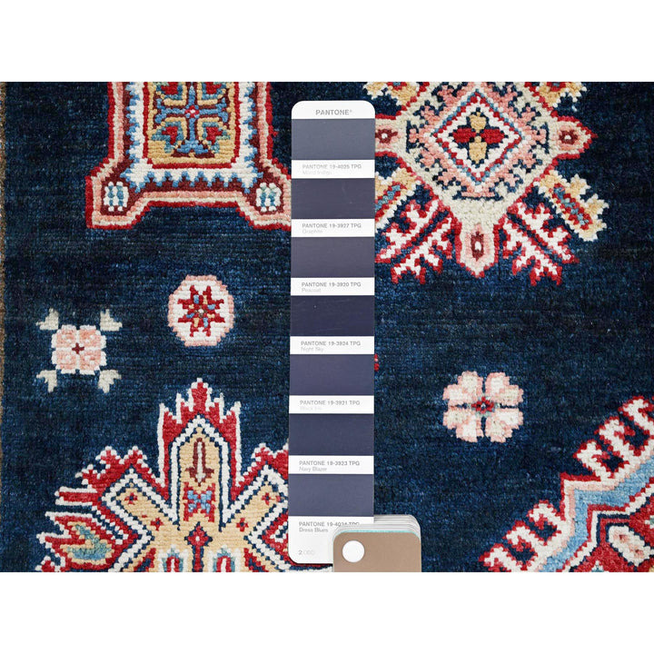 6'2" x 8'8" New Hand Knotted Blue Wool Rectangle Oriental Rug - MOA102316