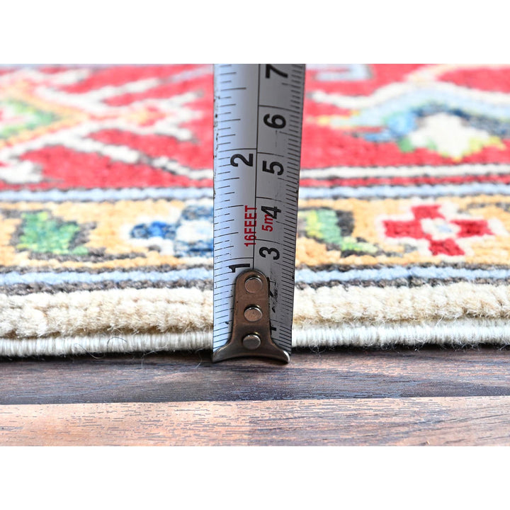 4'11" x 6'6" New Hand Knotted Ivory Wool Rectangle Oriental Rug - MOA102332