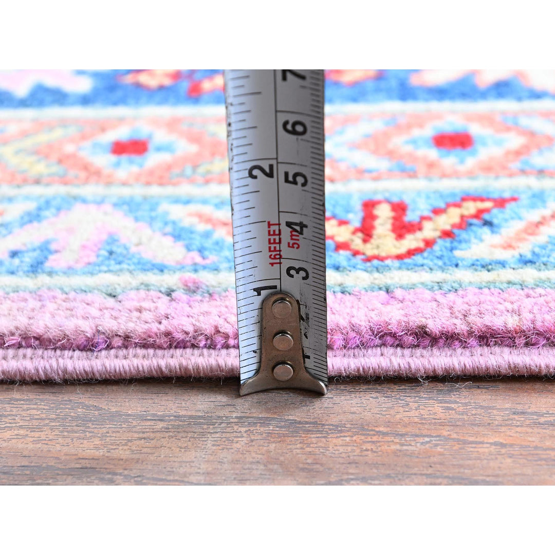 4'11" x 6'7" New Hand Knotted Pink Wool Rectangle Oriental Rug - MOA102334