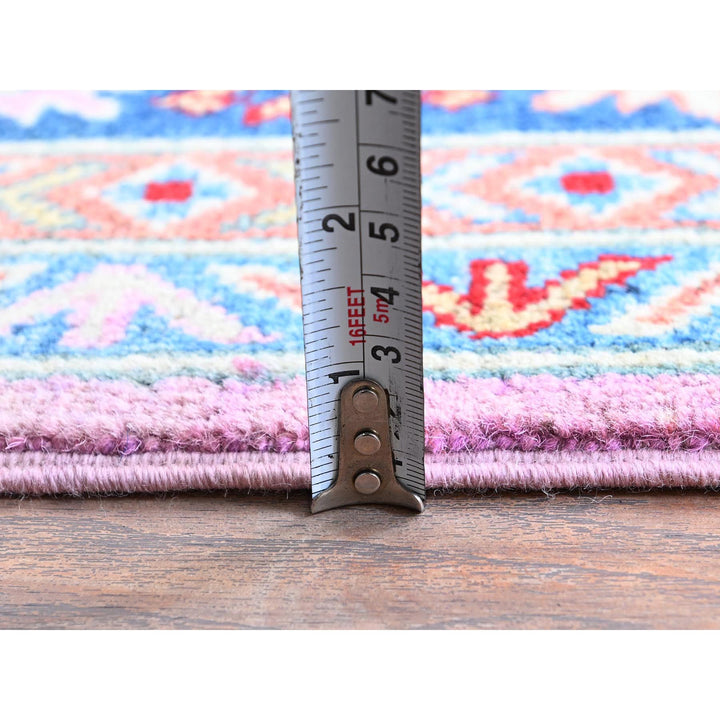 4'11" x 6'7" New Hand Knotted Pink Wool Rectangle Oriental Rug - MOA102334