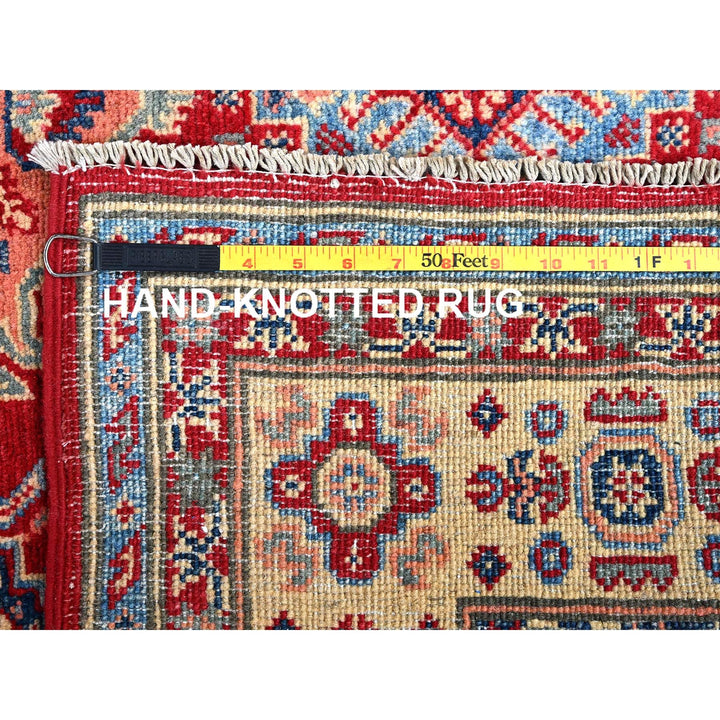 4'11" x 6'4" New Hand Knotted Red Wool Rectangle Oriental Rug - MOA102338