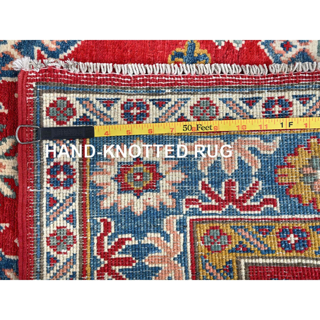 3'8" x 4'10" New Hand Knotted Red Wool Rectangle Oriental Rug - MOA102341