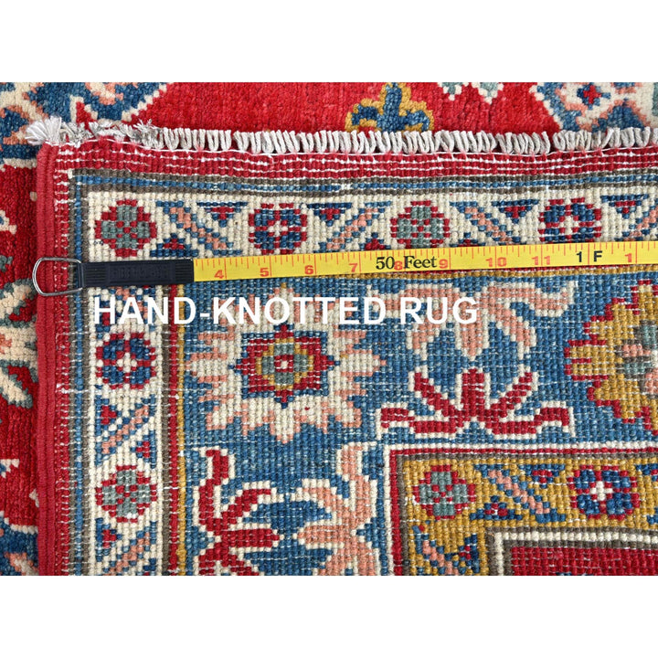 3'8" x 4'10" New Hand Knotted Red Wool Rectangle Oriental Rug - MOA102341