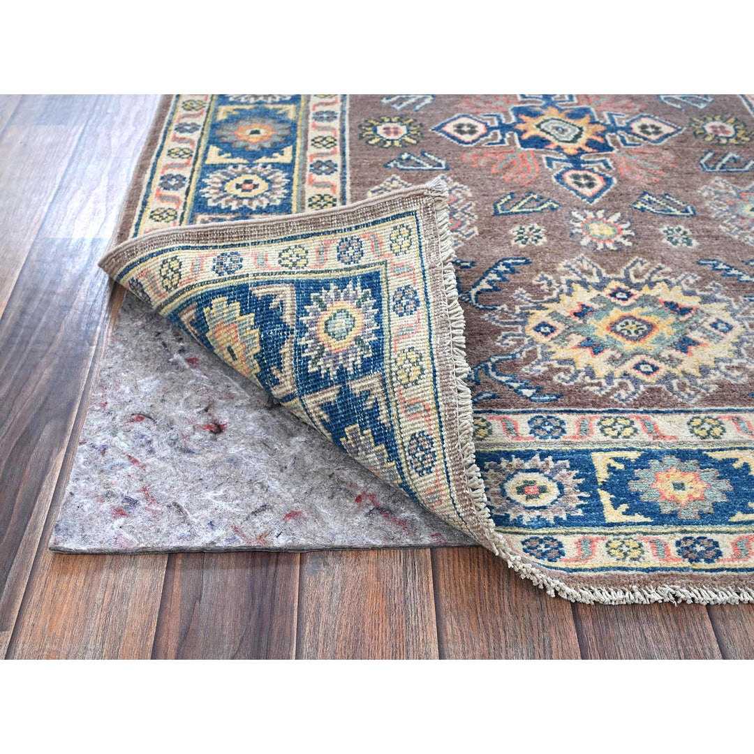 3'3" x 4'11" New Hand Knotted Purple Wool Rectangle Oriental Rug - MOA102343