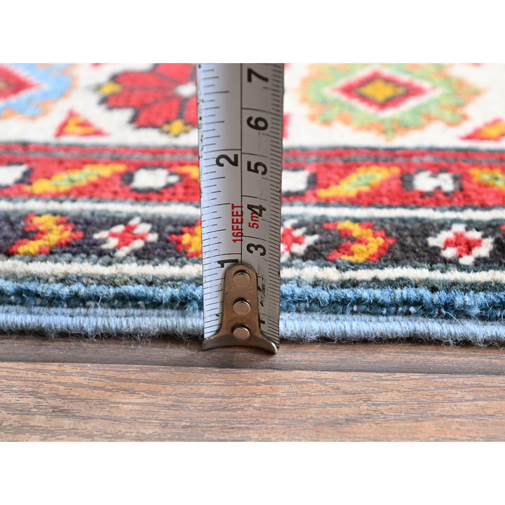 3'4" x 4'10" New Hand Knotted Blue Wool Rectangle Oriental Rug - MOA102344