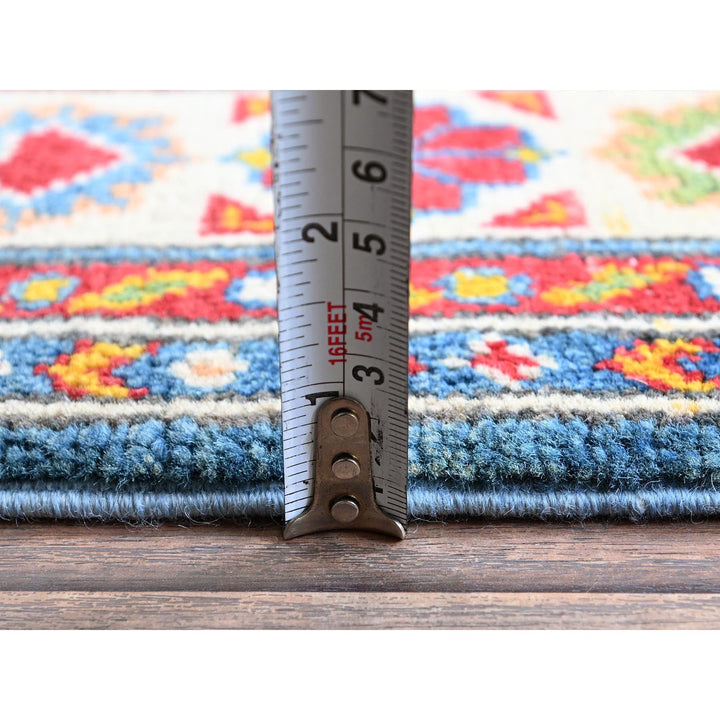 3'4" x 4'11" New Hand Knotted Blue Wool Rectangle Oriental Rug - MOA102347