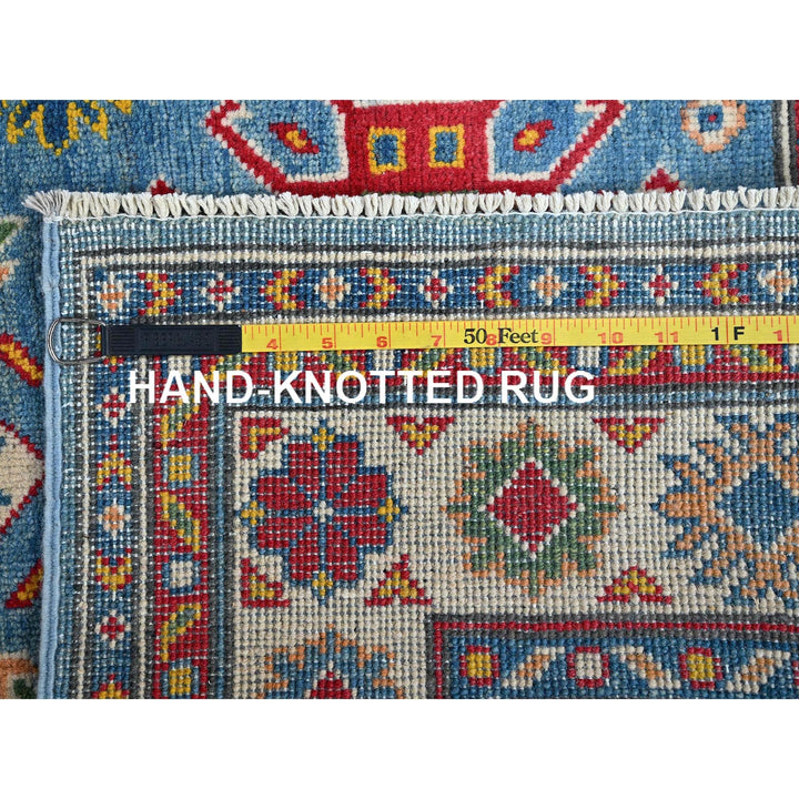 3'4" x 4'11" New Hand Knotted Blue Wool Rectangle Oriental Rug - MOA102347