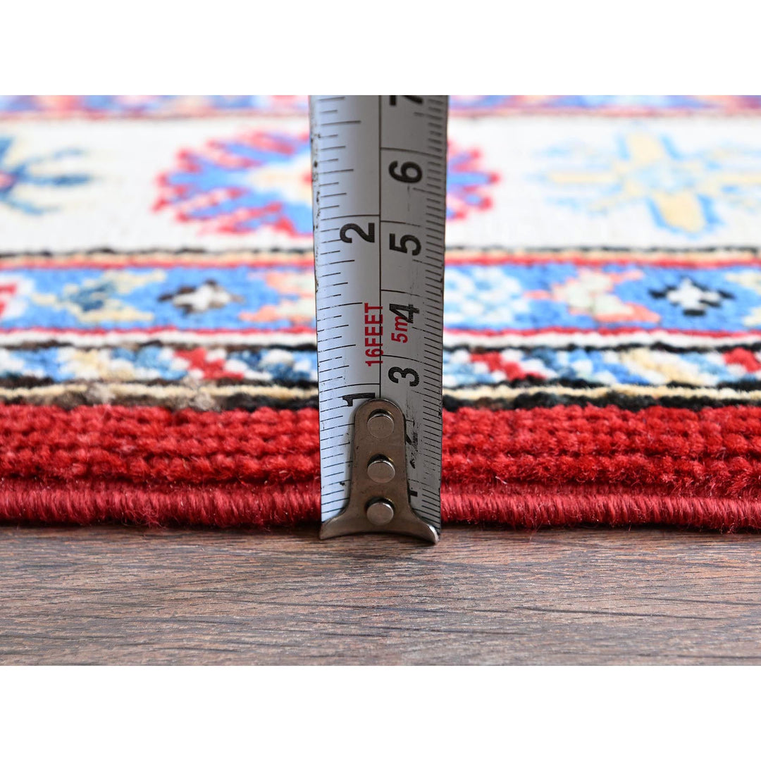 3'3" x 4'10" New Hand Knotted Red Wool Rectangle Oriental Rug - MOA102349