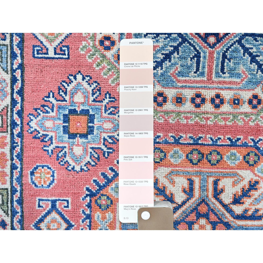 3'4" x 4'11" New Hand Knotted Pink Wool Rectangle Oriental Rug - MOA102350