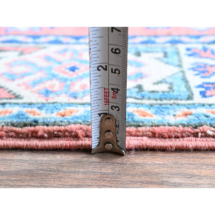 3'4" x 4'11" New Hand Knotted Pink Wool Rectangle Oriental Rug - MOA102350