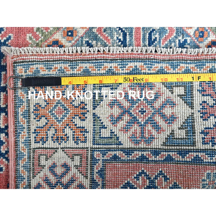 3'4" x 4'11" New Hand Knotted Pink Wool Rectangle Oriental Rug - MOA102350