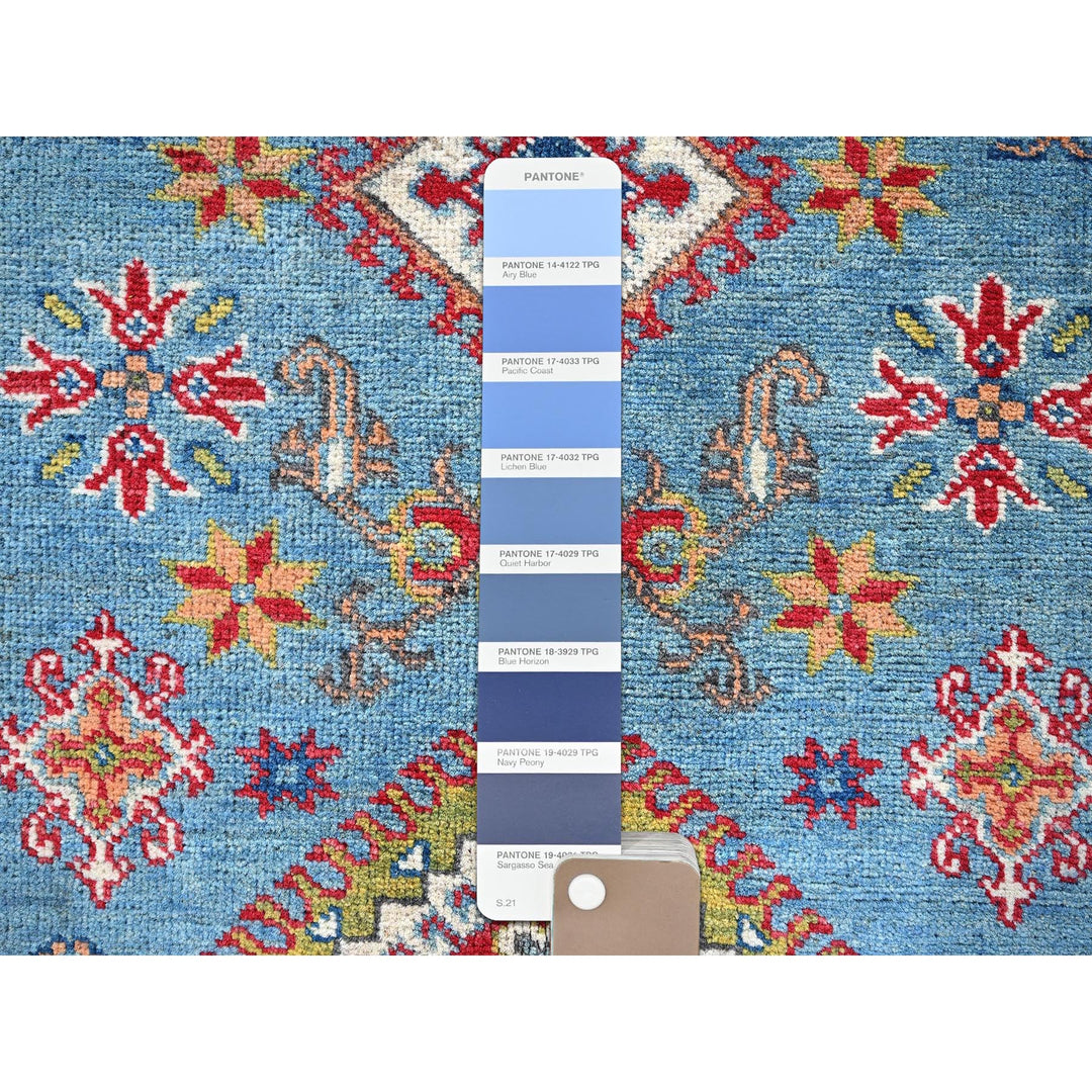 3'4" x 4'11" New Hand Knotted Blue Wool Rectangle Oriental Rug - MOA102351