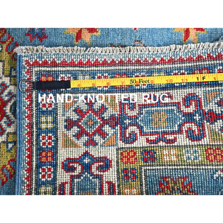 3'4" x 4'11" New Hand Knotted Blue Wool Rectangle Oriental Rug - MOA102351