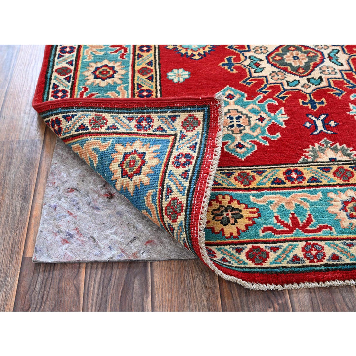 3'8" x 4'11" New Hand Knotted Red Wool Rectangle Oriental Rug - MOA102352