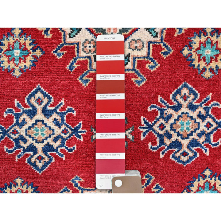3'8" x 4'11" New Hand Knotted Red Wool Rectangle Oriental Rug - MOA102352