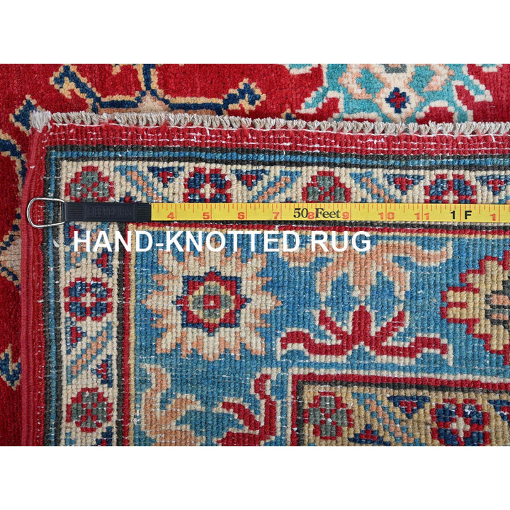 3'8" x 4'11" New Hand Knotted Red Wool Rectangle Oriental Rug - MOA102352