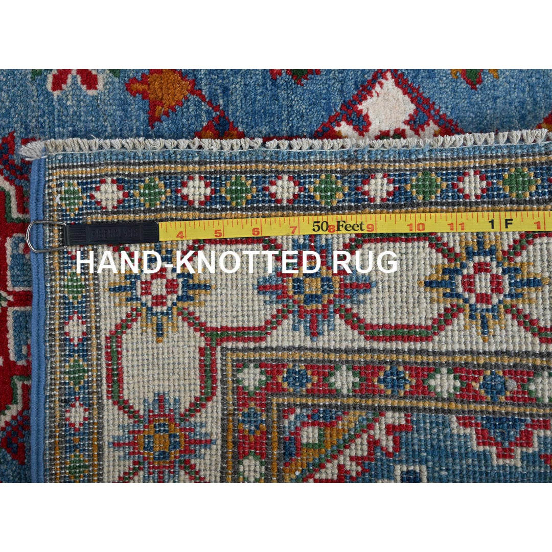 3'3" x 4'10" New Hand Knotted Blue Wool Rectangle Oriental Rug - MOA102353