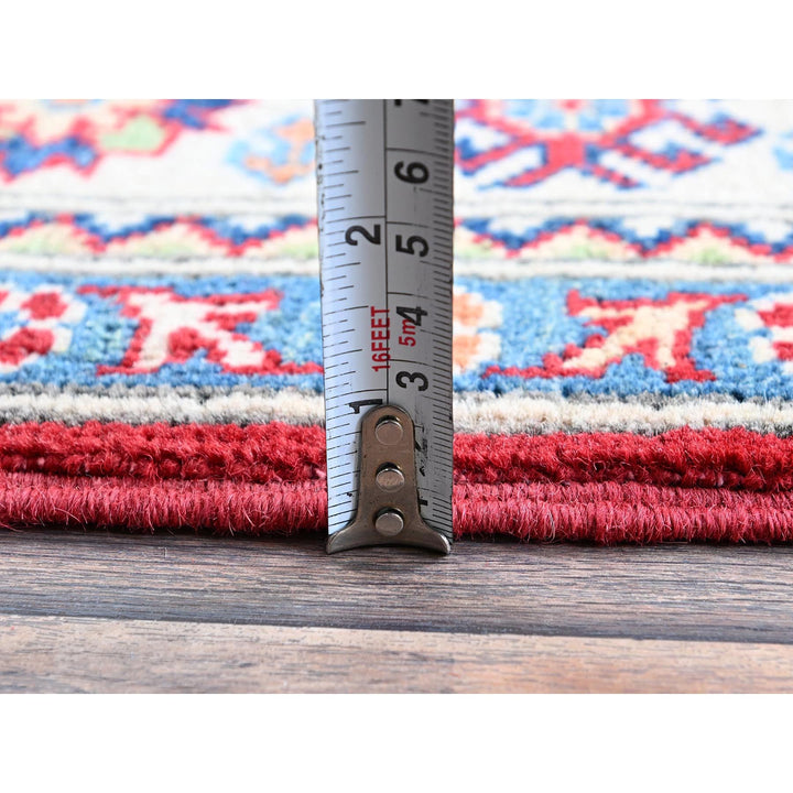 4'0" x 5'8" New Hand Knotted Red Wool Rectangle Oriental Rug - MOA102354