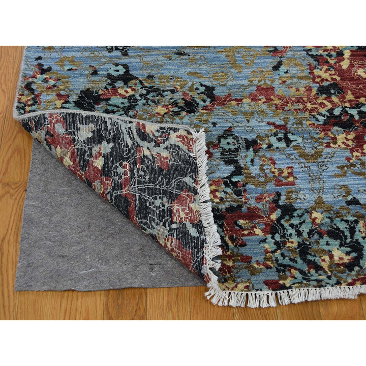 9'0" x 12'10" New Hand Knotted Red Wool Rectangle Oriental Rug - MOA10241302
