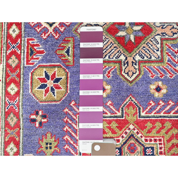 3'11" x 6'1" New Hand Knotted Purple Wool Rectangle Oriental Rug - MOA102417