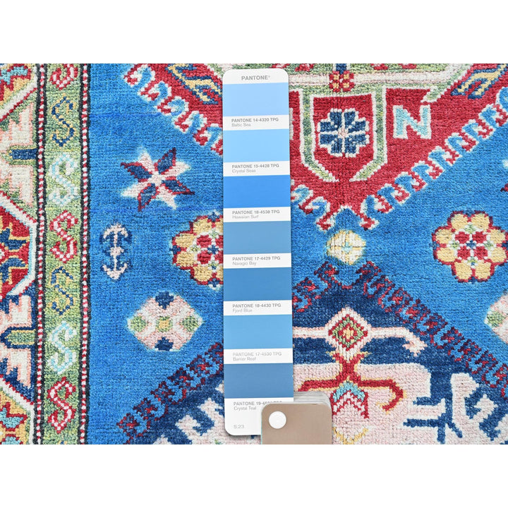 2'9" x 8'2" New Hand Knotted Blue Wool Runner Oriental Rug - MOA102461