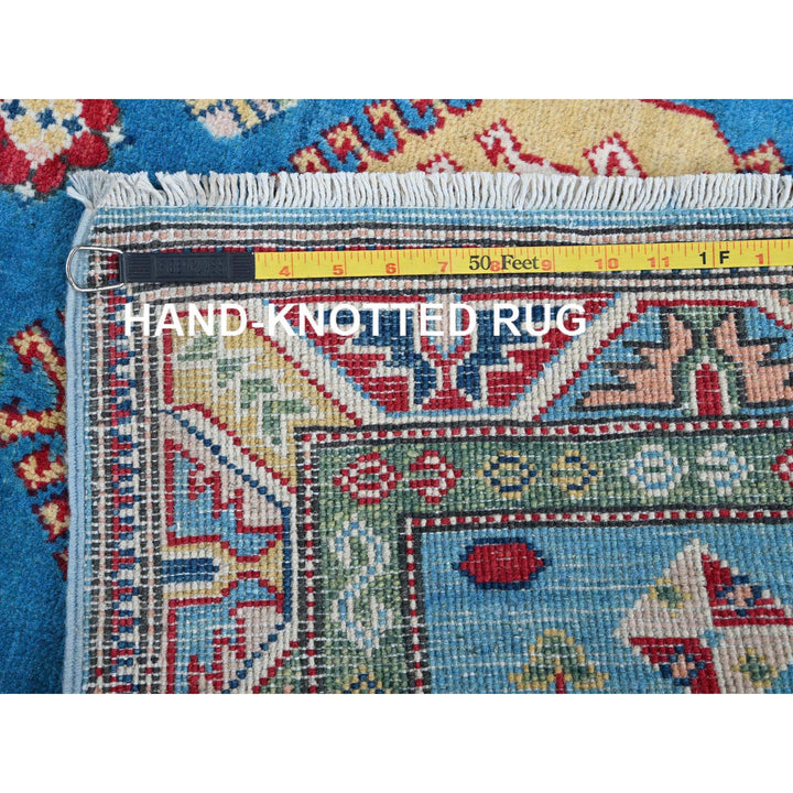 2'9" x 8'2" New Hand Knotted Blue Wool Runner Oriental Rug - MOA102461