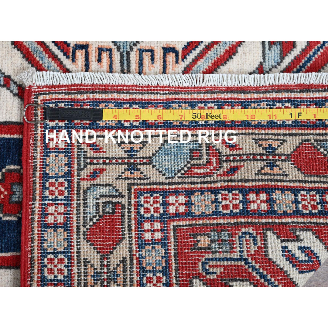 2'9" x 9'10" New Hand Knotted Red Wool Runner Oriental Rug - MOA102466