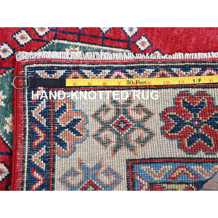 2'9" x 12'10" New Hand Knotted Red Wool Runner Oriental Rug - MOA102474