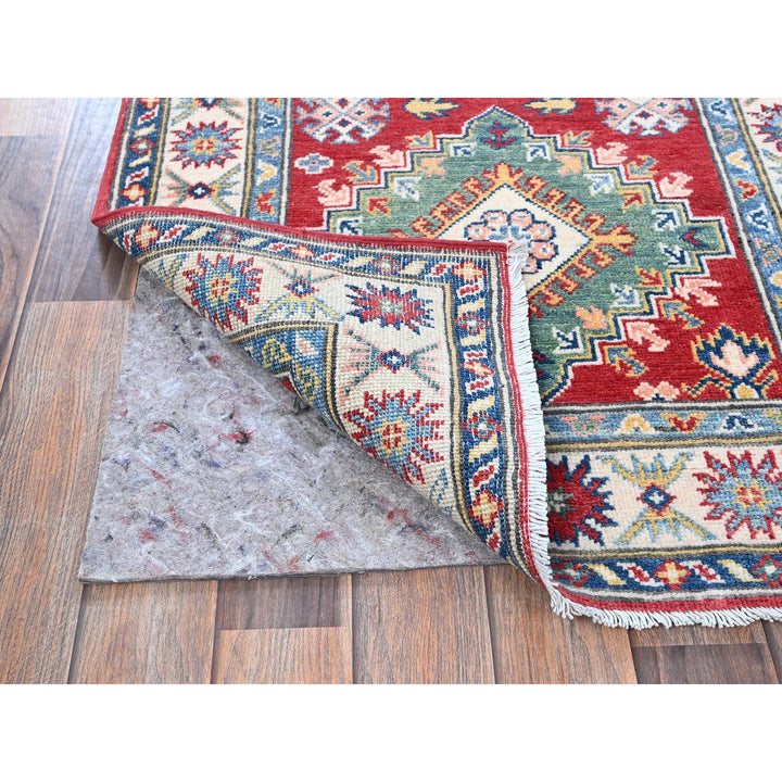 2'7" x 12'7" New Hand Knotted Red Wool Runner Oriental Rug - MOA102479