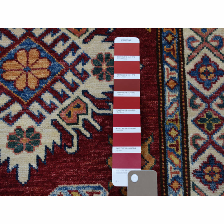 2'10" x 20'1" New Hand Knotted Red Wool Runner Oriental Rug - MOA10250065