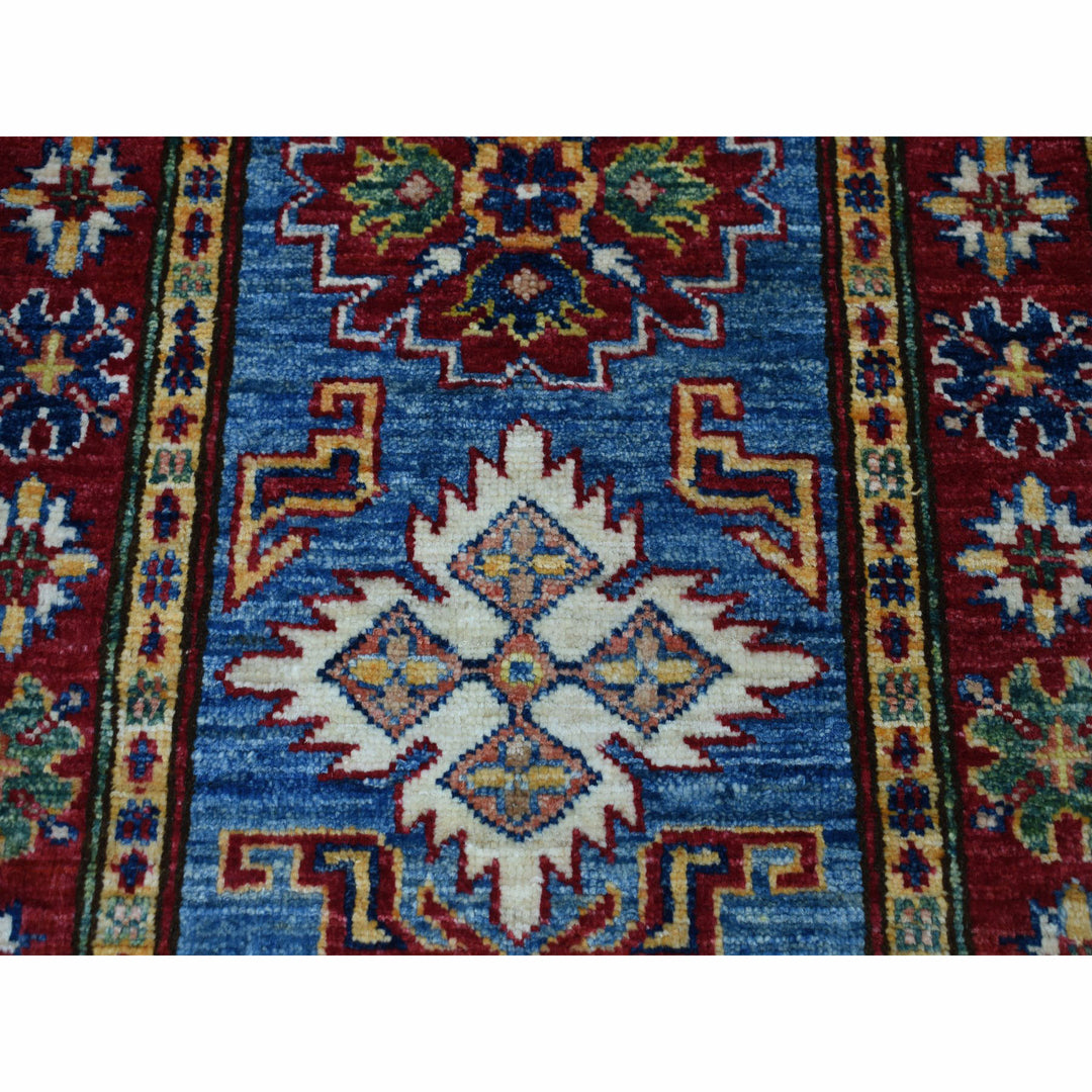 2'0" x 3'0" New Hand Knotted Blue Wool Rectangle Oriental Rug - MOA10250079