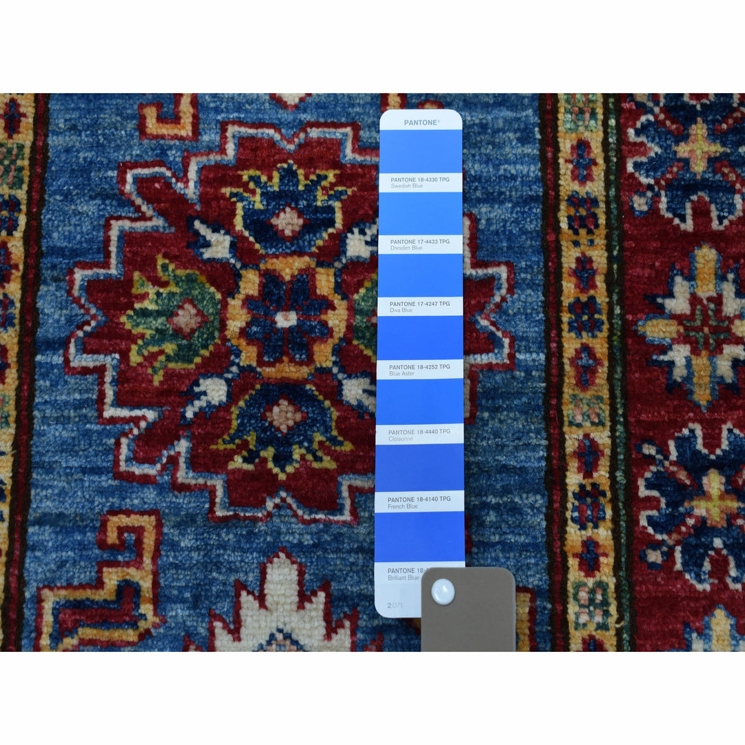 2'0" x 3'0" New Hand Knotted Blue Wool Rectangle Oriental Rug - MOA10250079