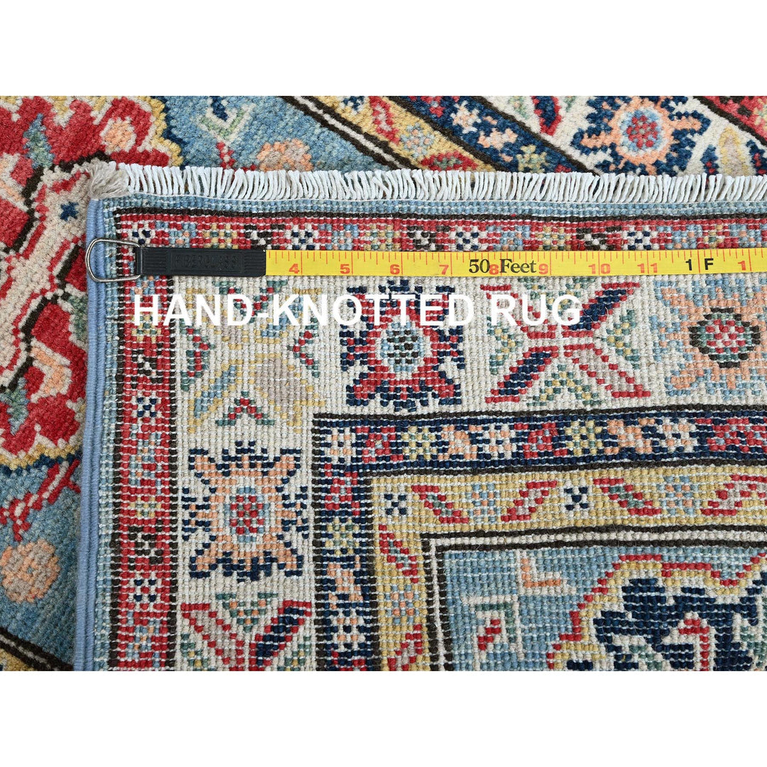 2'1" x 5'10" New Hand Knotted Blue Wool Runner Oriental Rug - MOA102505