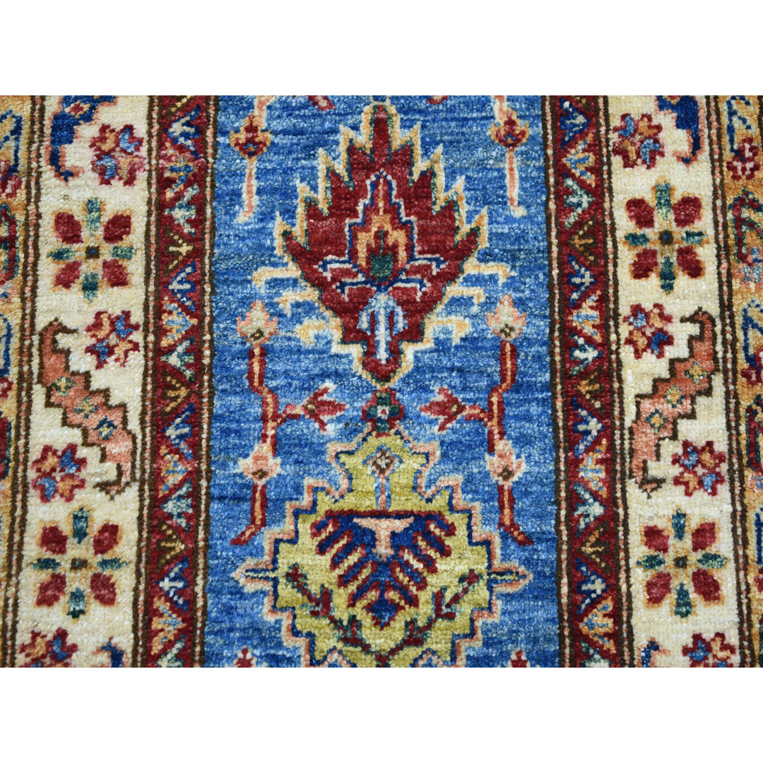 2'0" x 3'6" New Hand Knotted Blue Wool Rectangle Oriental Rug - MOA10250915