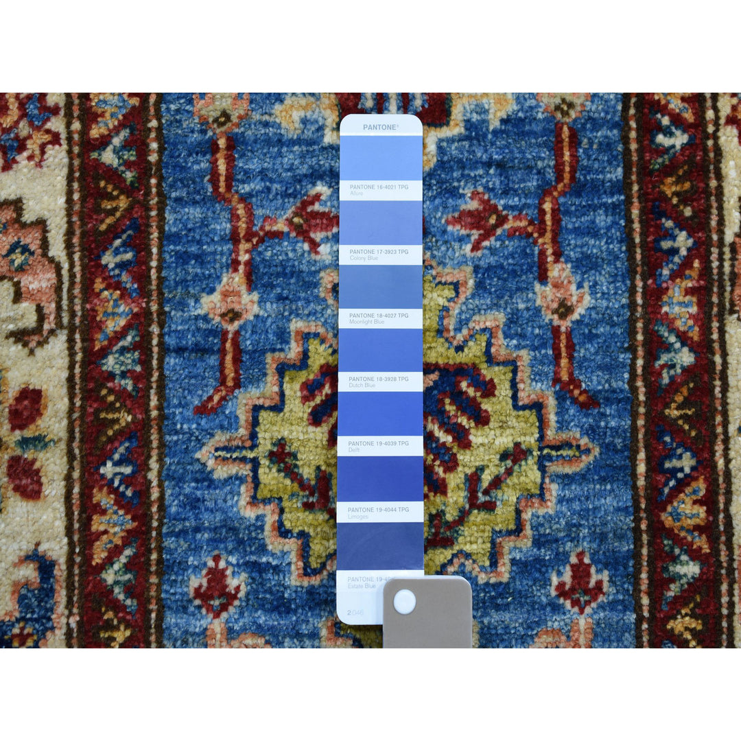 2'0" x 3'6" New Hand Knotted Blue Wool Rectangle Oriental Rug - MOA10250915