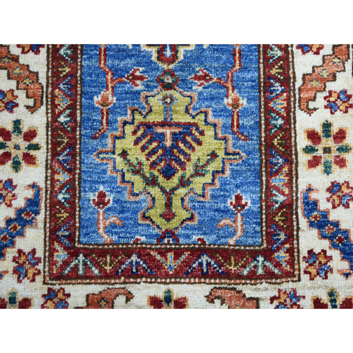 2'0" x 3'1" New Hand Knotted Blue Wool Rectangle Oriental Rug - MOA10251027