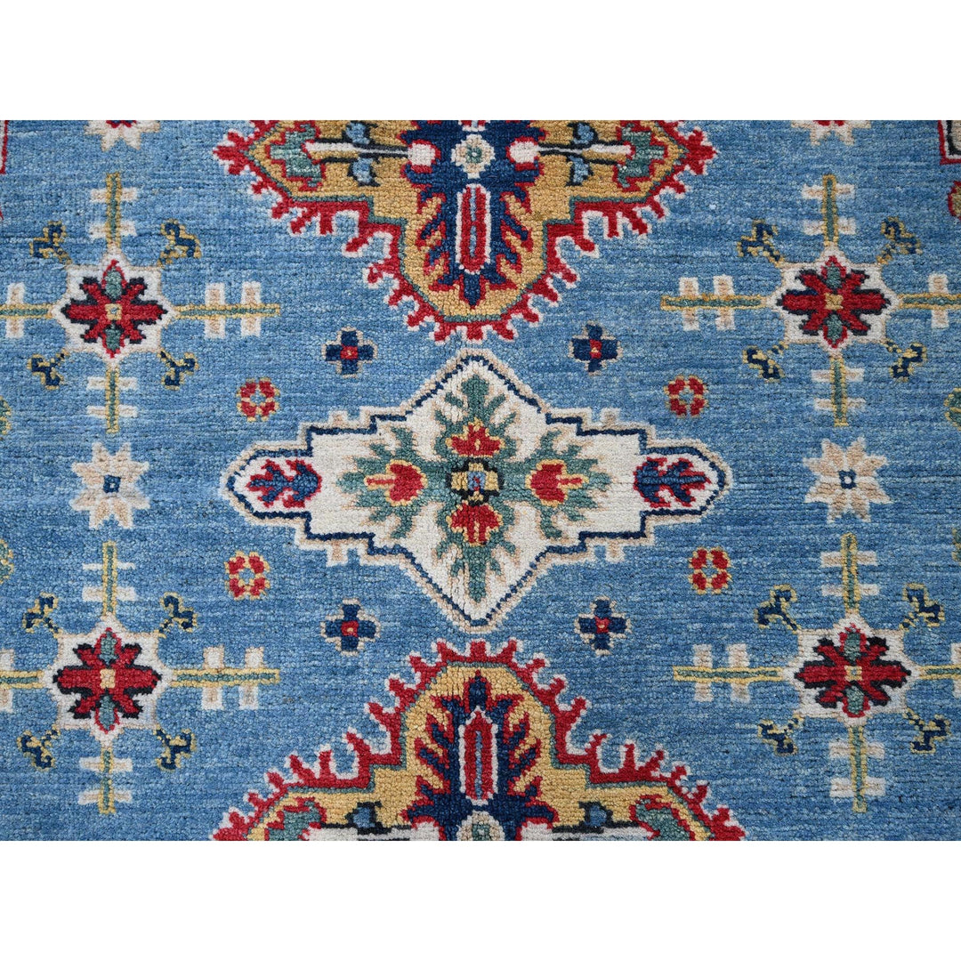 7'11" x 9'11" New Hand Knotted Blue Wool Rectangle Oriental Rug - MOA102516