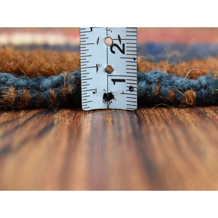 3'7" x 6'1" New Hand Knotted Multicolored Wool Rectangle Oriental Rug - MOA10253141