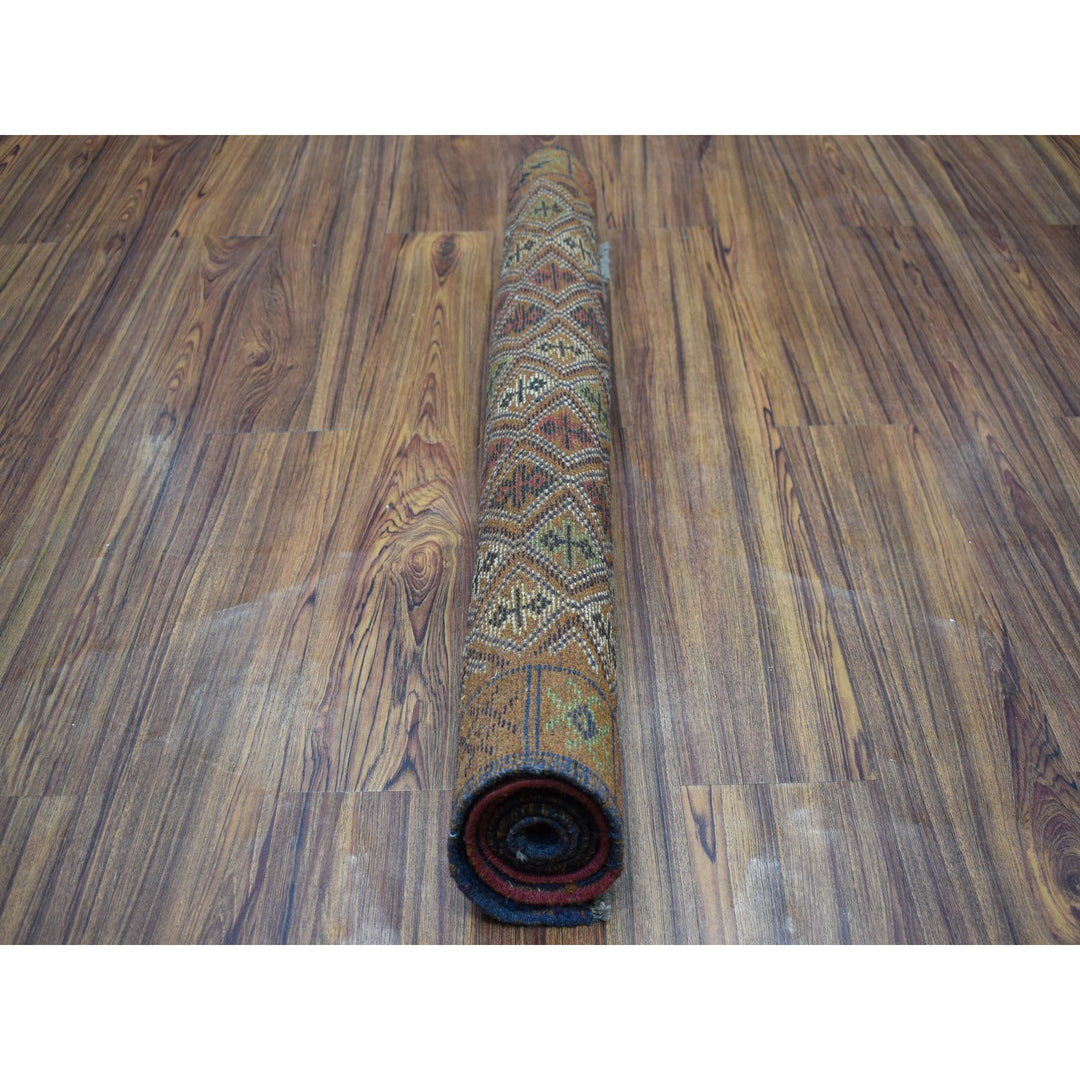 3'1" x 4'8" New Hand Knotted Multicolored Wool Rectangle Oriental Rug - MOA10253175