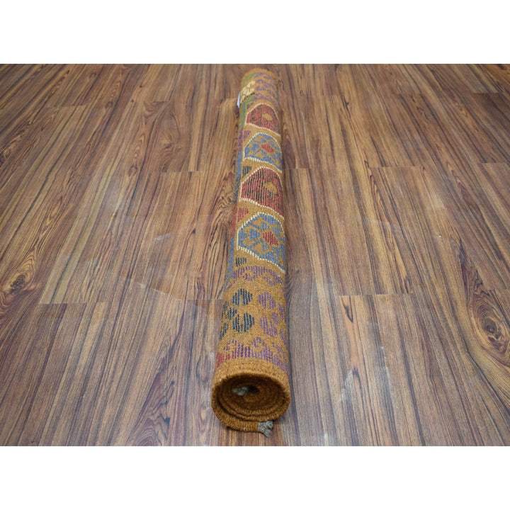 3'6" x 4'9" New Hand Knotted Multicolored Wool Rectangle Oriental Rug - MOA10253178