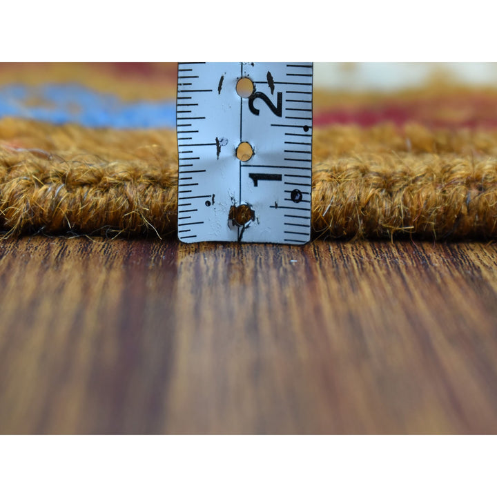 3'6" x 4'9" New Hand Knotted Multicolored Wool Rectangle Oriental Rug - MOA10253178