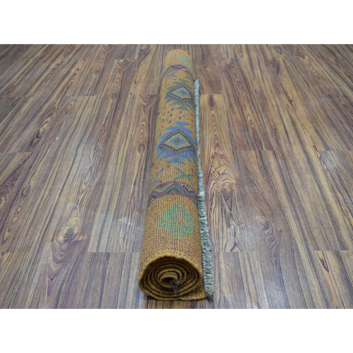 4'0" x 6'1" New Hand Knotted Multicolored Wool Rectangle Oriental Rug - MOA10253188