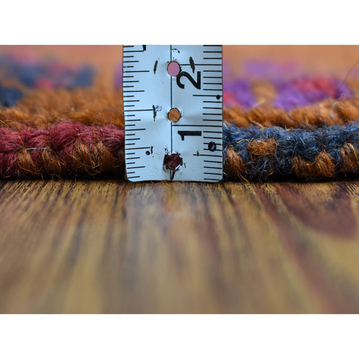 6'0" x 8'0" New Hand Knotted Multicolored Wool Rectangle Oriental Rug - MOA10253333