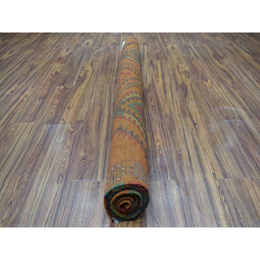 5'8" x 7'10" New Hand Knotted Multicolored Wool Rectangle Oriental Rug - MOA10253339