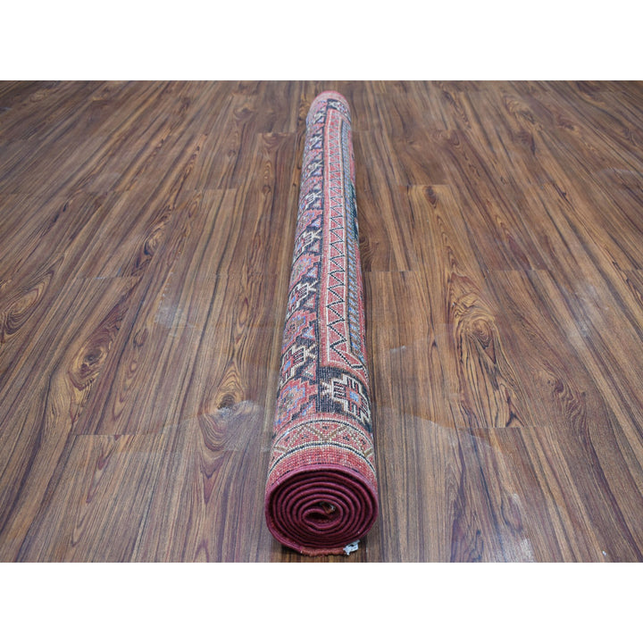 5'0" x 6'9" New Hand Knotted Red Wool Rectangle Oriental Rug - MOA10253477